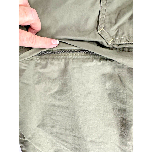 REI Mens Activewear Pants LX28 Army Green Convertible Shorts UPF 50 Belted Cargo - Picture 4 of 16
